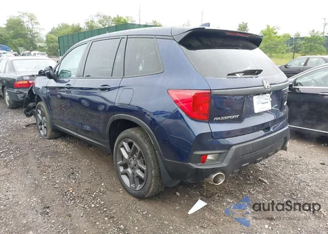 2022 Honda Passport Awd Ex-L from USA, damaged, VIN 5FNYF8H52NB010909